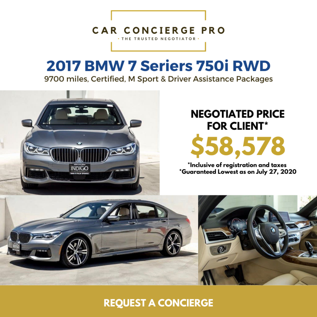 Best Car Deals | 2017 Bmw 7 Series 750I