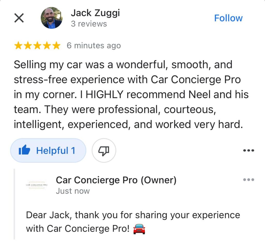 Jack Review | Client Review | Best Car Deals | Car Concierge Pro