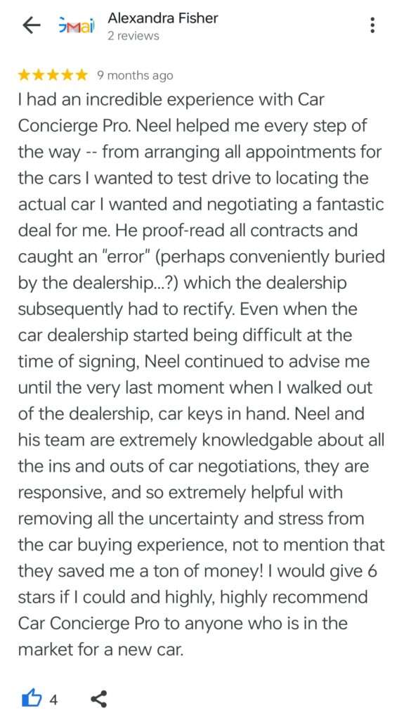 reviews on car buying service