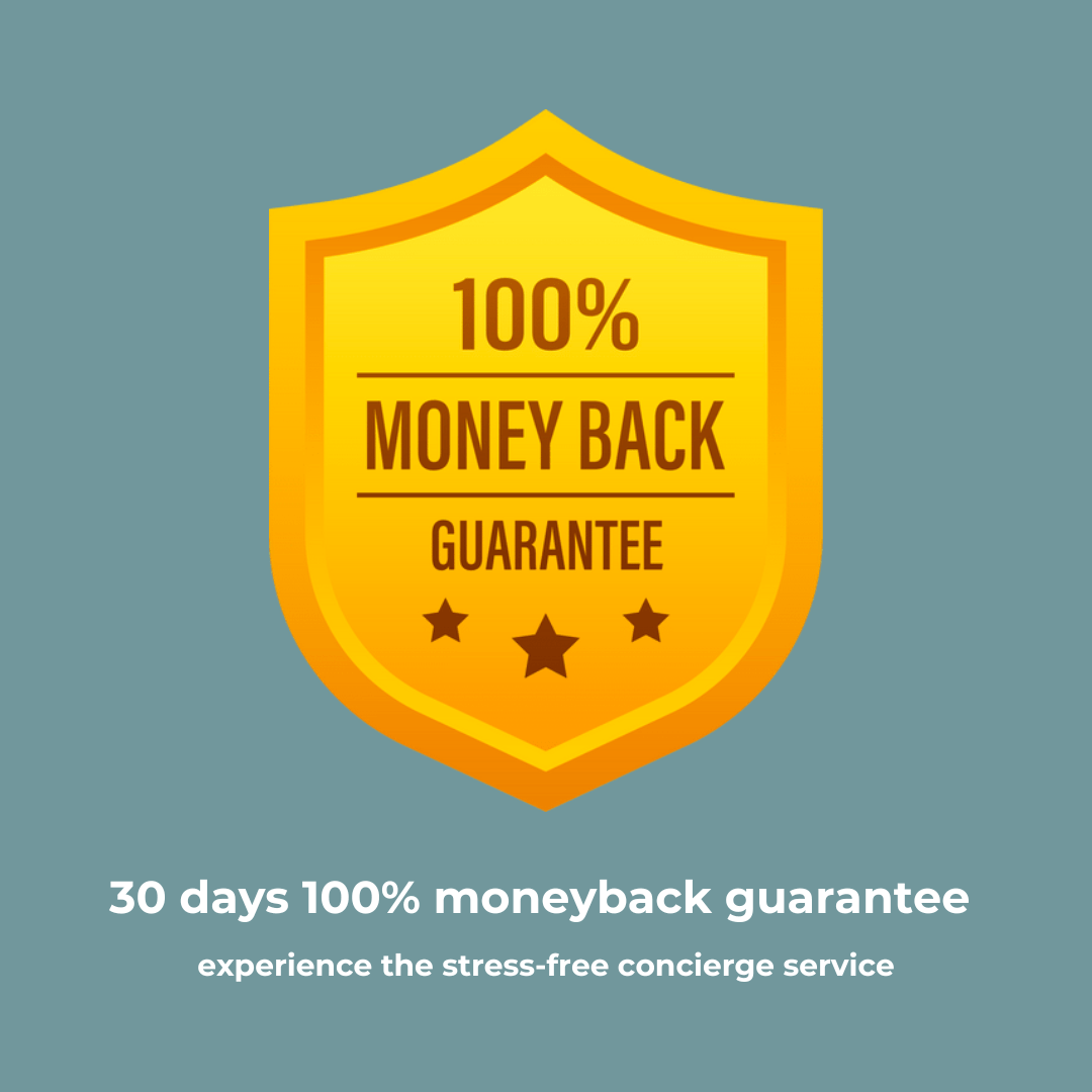 100 percentage money back guarantee