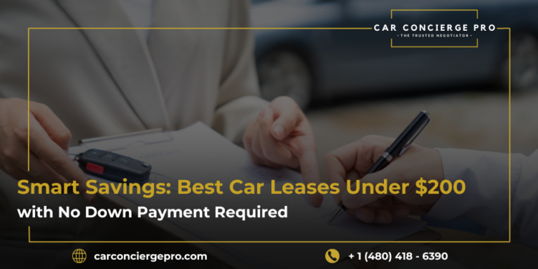 Car Leases Under $200 A Month No Money Down