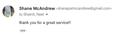 ShaneMcandrew Email Review Buying Client Testimonial Car Concierge Pro