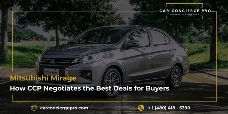 Mitsubishi Mirage How CCP Negotiates the Best Deals for Buyers and Sellers
