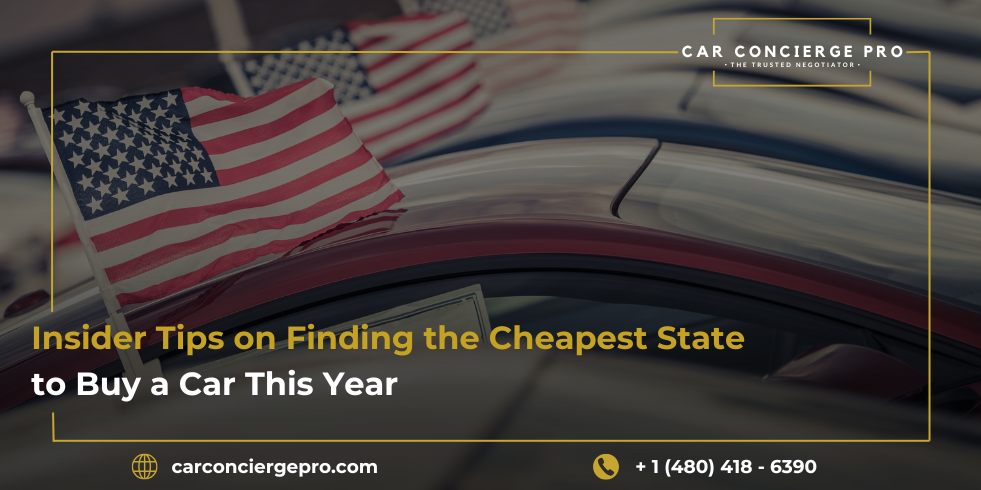 cheapest state to buy a car