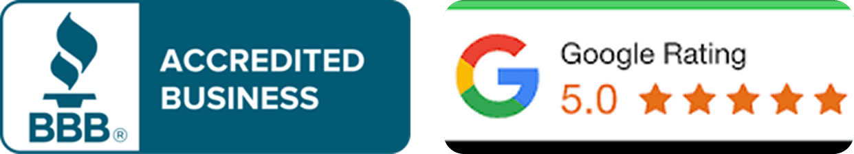 BBB Accredited & Google 4.9 Stars