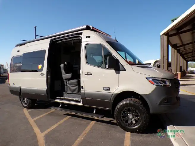 The Outside Van Approach, rear three-quarter view